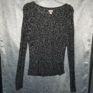 ❤ Women's Mossimo Sweater Black & Gray Size Large
